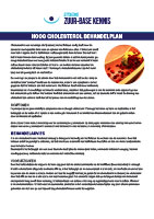 Hoog cholesterol behandelplan